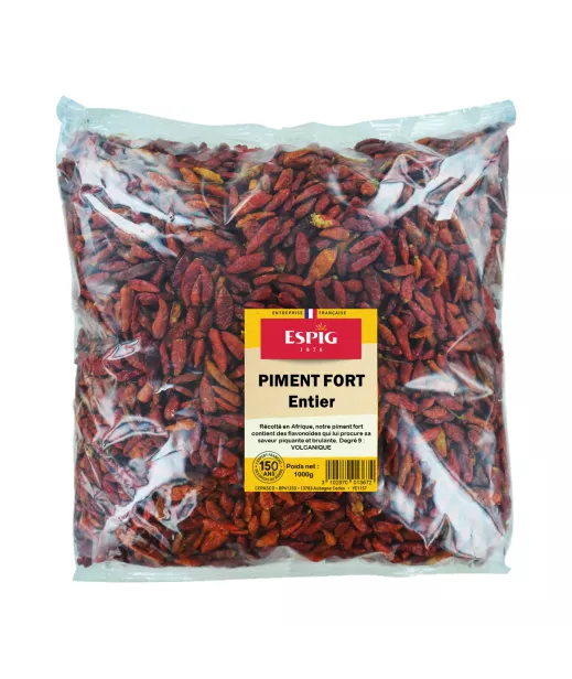 PIMENT FORT ENTIER - 1KG - Espig
